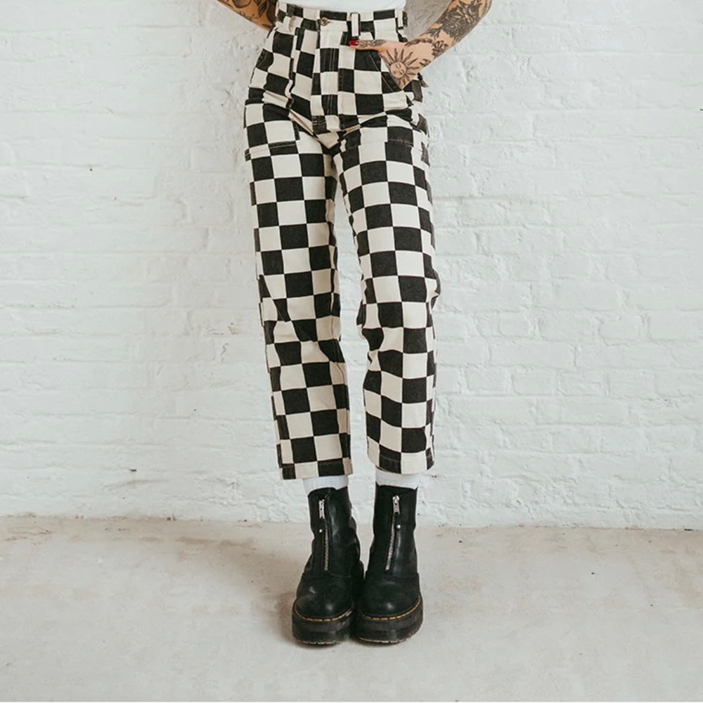 NWT P&Co Checkerboard Fatigue Pant
